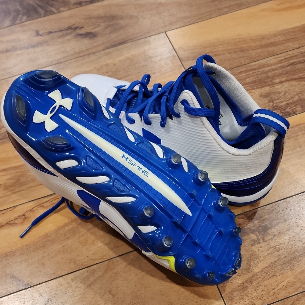 Under Armour UA FIERCE MC Blue and White Cleats
